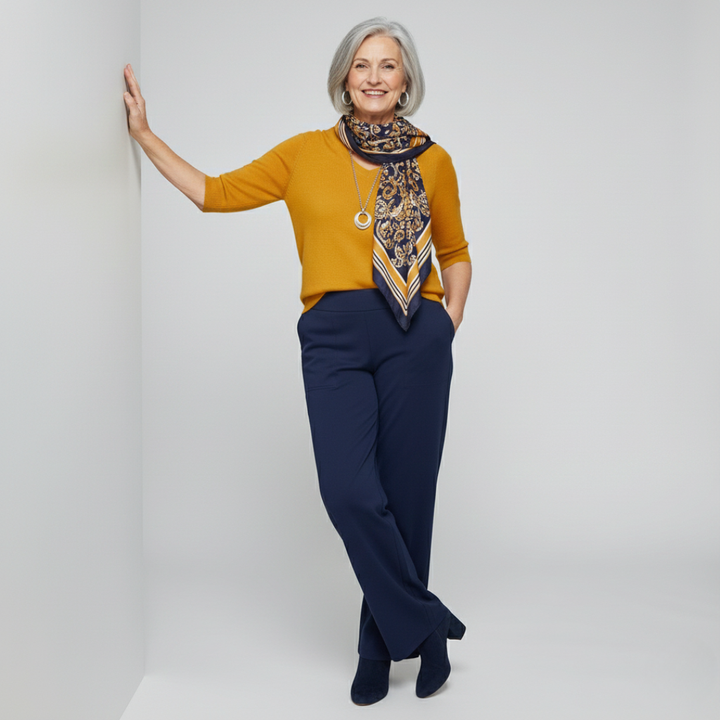 Le Pantalon Céline™ | Tissu stretch confortable & Taille haute amincissante