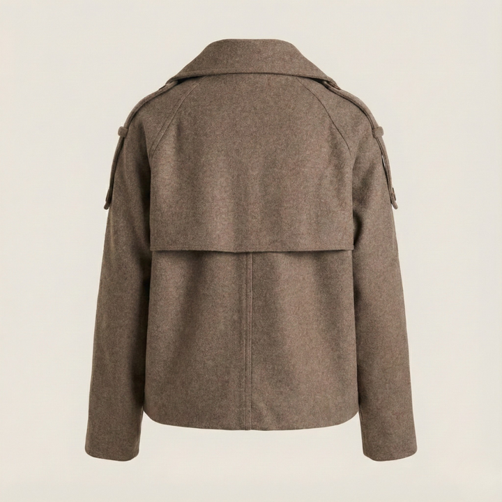 Manteau caban chic en laine pour l'automne et l'hiver