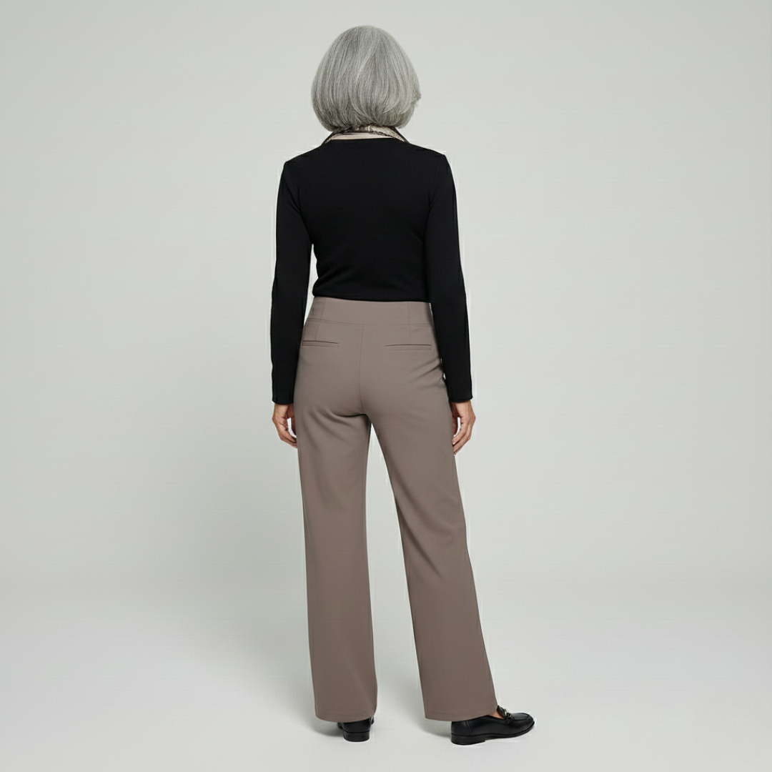 Le Pantalon Céline™ | Tissu stretch confortable & Taille haute amincissante