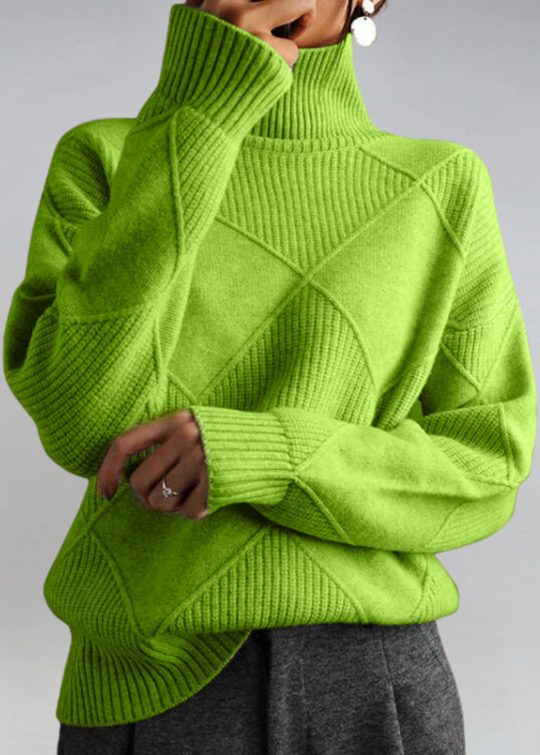 Aurélie | Pull en cachemire col roulé