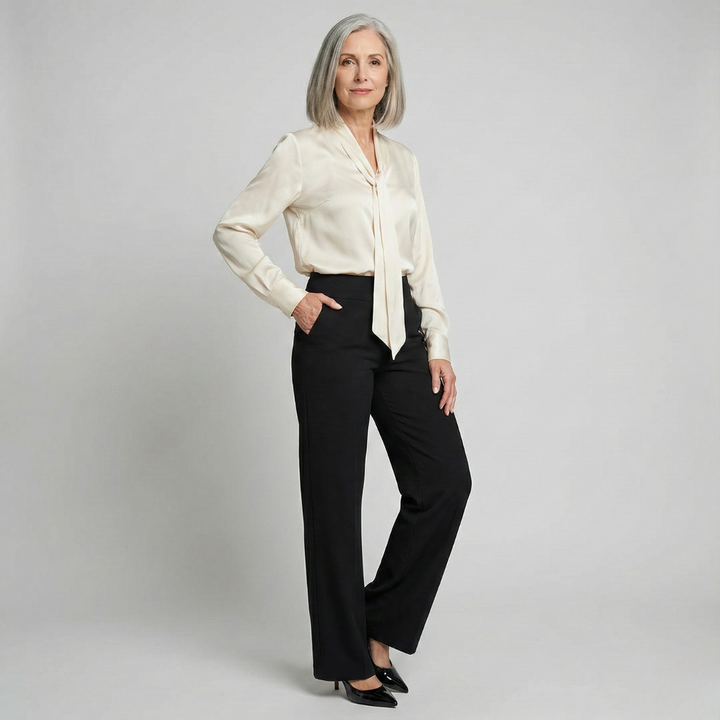 Le Pantalon Céline™ | Tissu stretch confortable & Taille haute amincissante