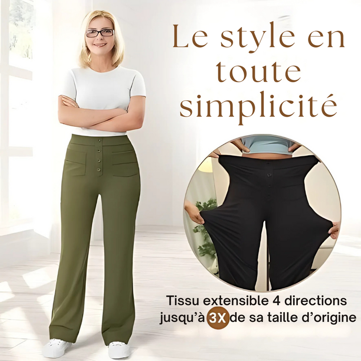 Brigitte Bordeaux | Pantalon Confort Élégant