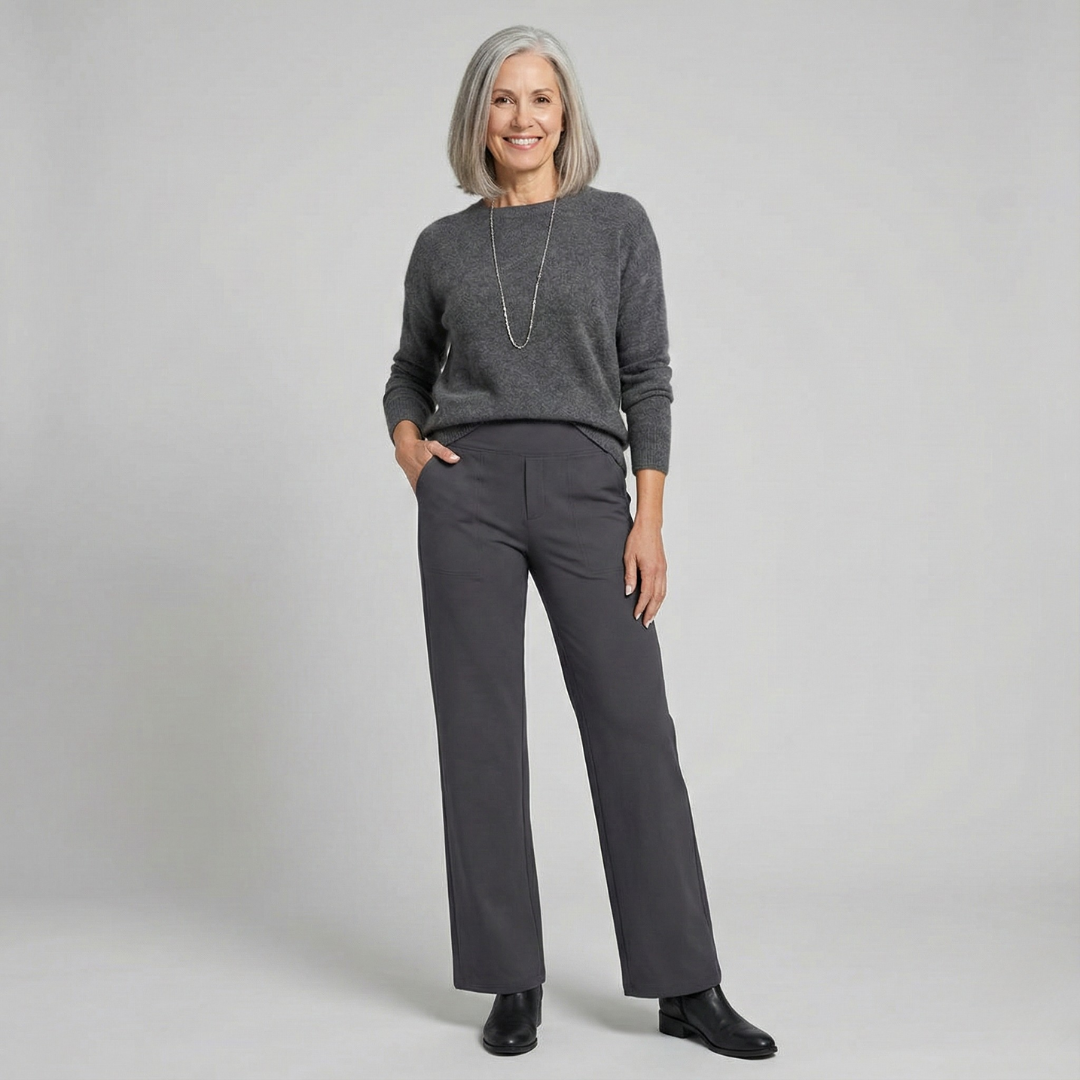 Le Pantalon Céline™ | Tissu stretch confortable & Taille haute amincissante