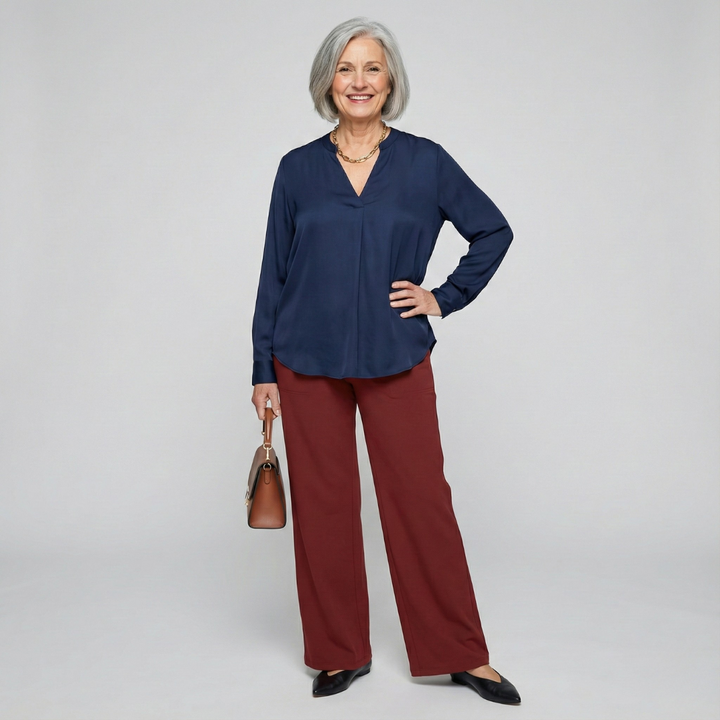 Le Pantalon Céline™ | Tissu stretch confortable & Taille haute amincissante