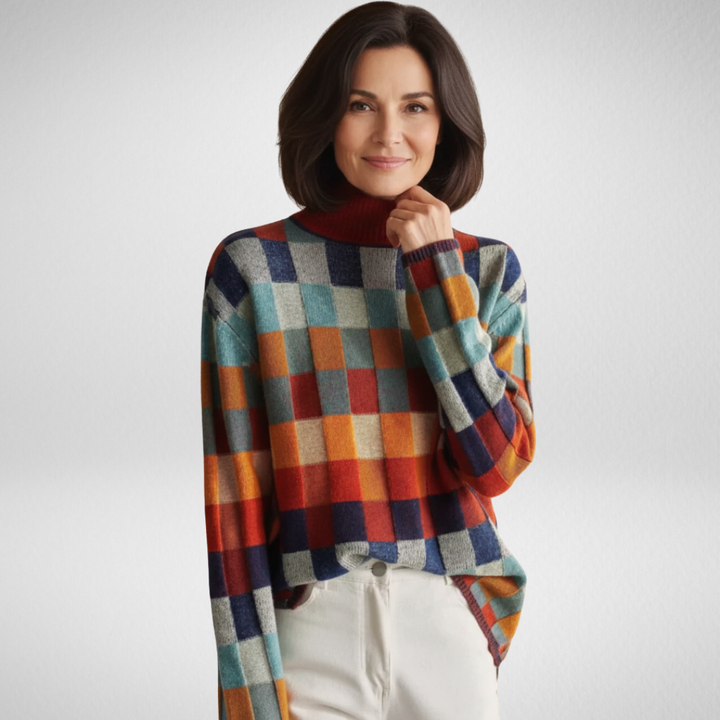 Brigitte Bordeaux | Pull col roulé en cachemire