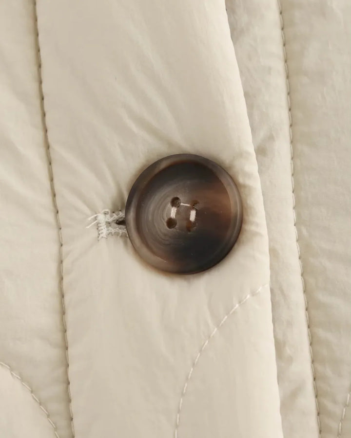 Brigitte Bordeaux | Veste matelassée chaude avec détail léopard