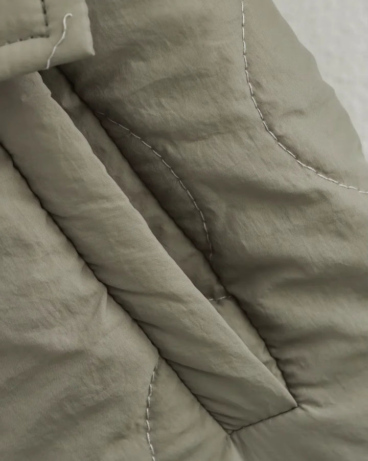 Brigitte Bordeaux | Veste matelassée chaude avec détail léopard