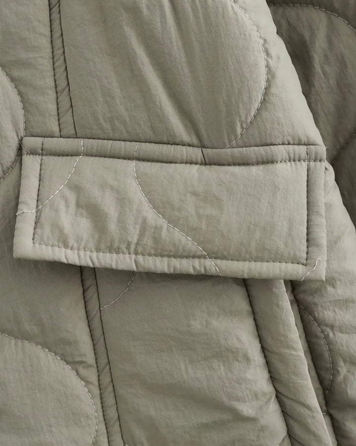 Brigitte Bordeaux | Veste matelassée chaude avec détail léopard