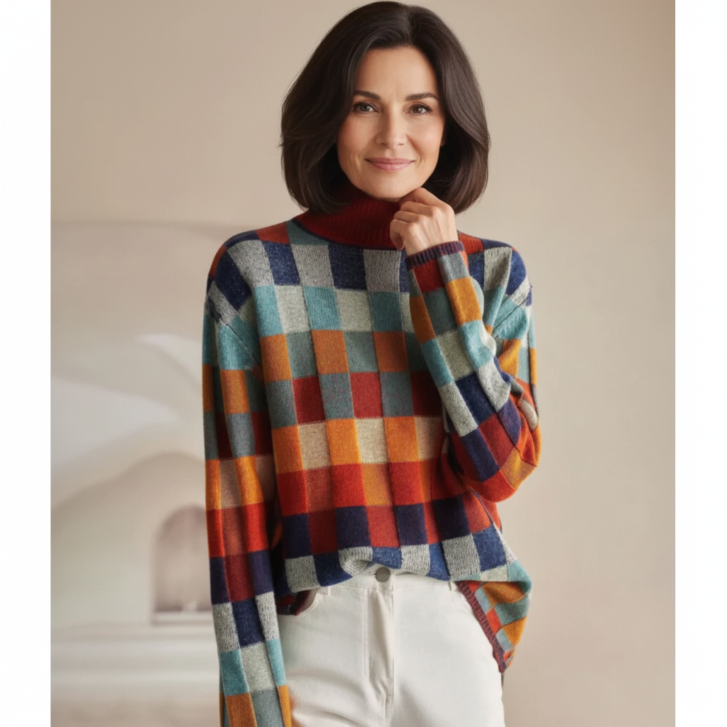 Brigitte Bordeaux | Pull col roulé en cachemire